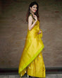 Load image into Gallery viewer, Divine Yellow Soft Silk Saree with Excellent Blouse Piece ClothsVilla