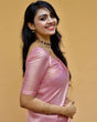 Load image into Gallery viewer, Dalliance Baby Pink Soft Silk Saree with Demesne Blouse Piece ClothsVilla