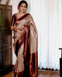 Load image into Gallery viewer, Traditional Beige Soft Silk Saree with Lissome Blouse Piece ClothsVilla