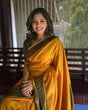 Load image into Gallery viewer, Bewitching Yellow Soft Silk Saree with Lissome Blouse Piece ClothsVilla