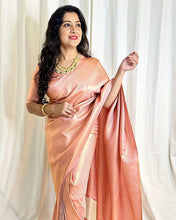 Load image into Gallery viewer, Ebullience Baby Pink Soft Silk Saree With Imbrication Blouse Piece ClothsVilla