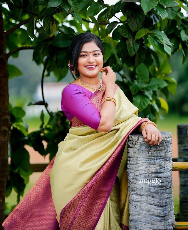Indian Traditional Beautiful Young Girl In Saree Posing Outdoors Stock Photo,  Picture and Royalty Free Image. Image 147642018.