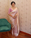Excellent Baby Pink Soft Silk Saree With Effervescent Blouse Piece ClothsVilla