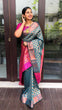 Load image into Gallery viewer, Gleaming Rama Soft Banarasi Silk Saree With Dazzling Blouse Piece ClothsVilla