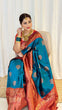 Load image into Gallery viewer, Artistic Rama Soft Banarasi Silk Saree With Moiety Blouse Piece ClothsVilla