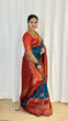 Load image into Gallery viewer, Artistic Rama Soft Banarasi Silk Saree With Moiety Blouse Piece ClothsVilla
