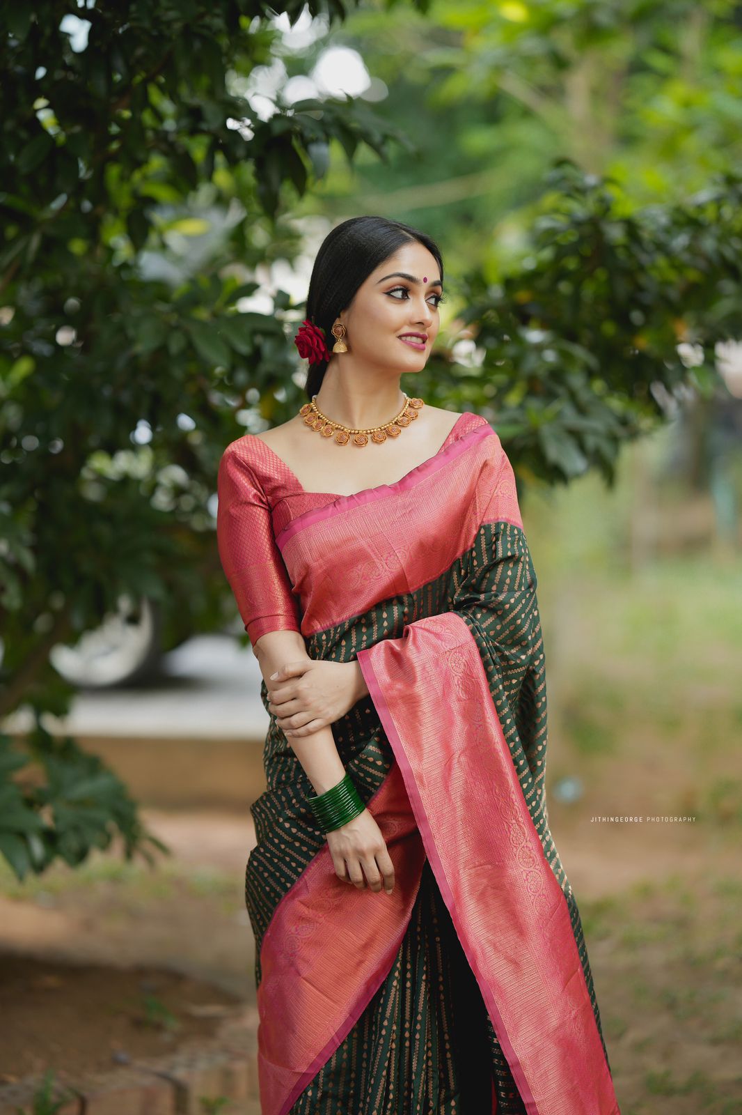 Delectable Green Soft Silk Saree With Confounding Blouse Piece ClothsVilla