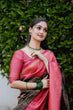 Load image into Gallery viewer, Fragrant Green Soft Banarasi Silk Saree With Artistic Blouse Piece ClothsVilla