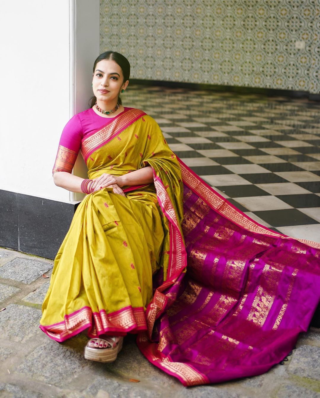 Marvellous Mustard Soft Banarasi Silk Saree With Precious Blouse Piece ClothsVilla