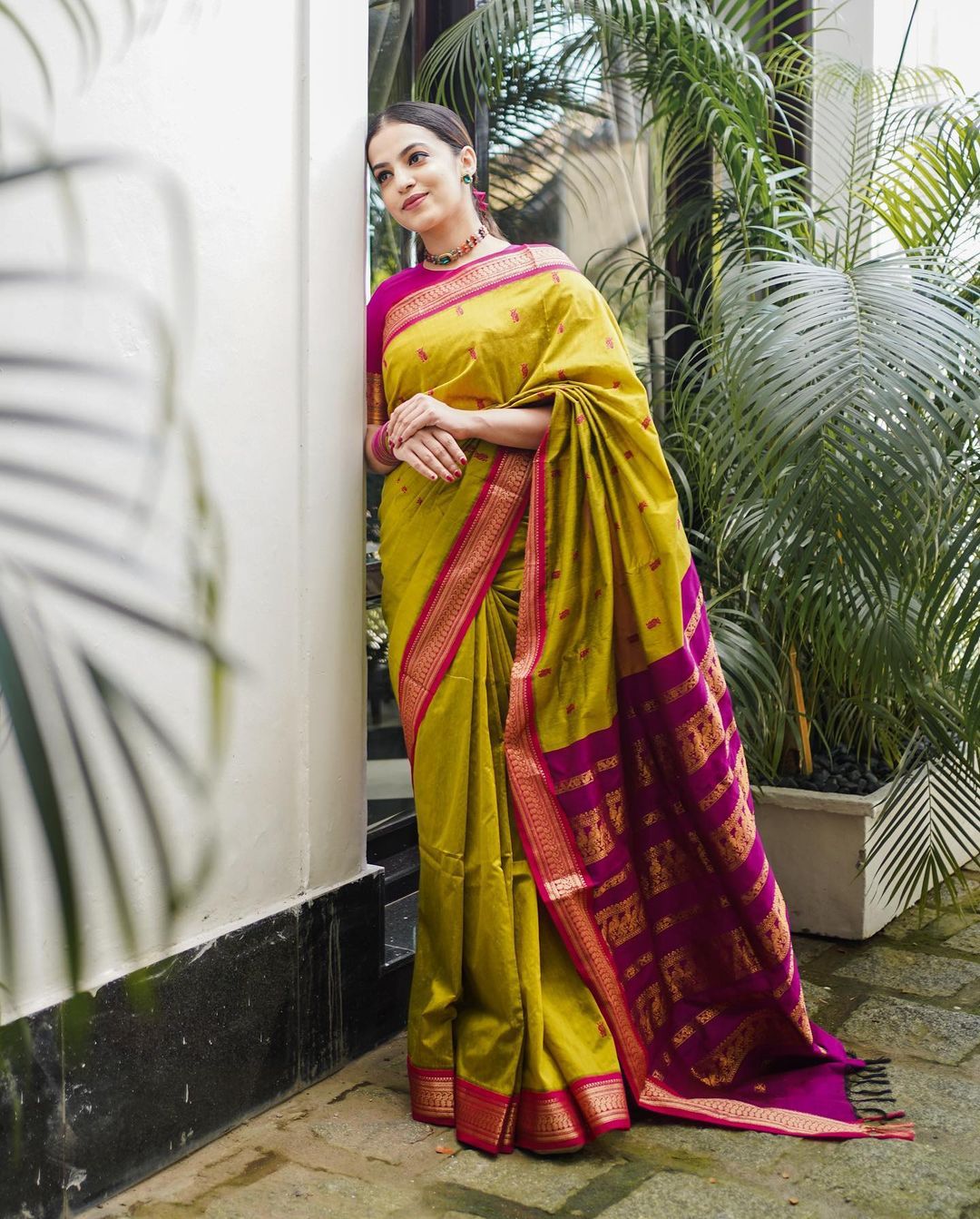 Marvellous Mustard Soft Banarasi Silk Saree With Precious Blouse Piece ClothsVilla