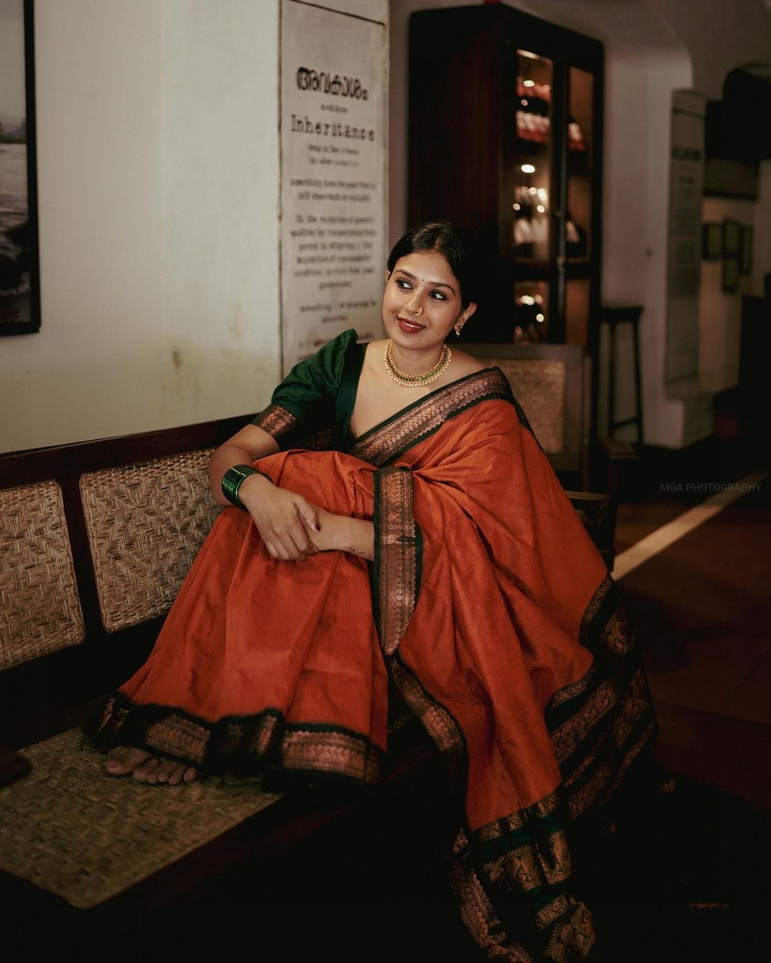 Prominent Orange Soft Banarasi Silk Saree With Flamboyant Blouse Piece ClothsVilla