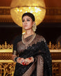 Load image into Gallery viewer, A dreamy Black Soft Banarasi silk saree With Lissome Blouse Piece ClothsVilla