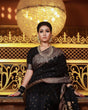 Load image into Gallery viewer, A dreamy Black Soft Banarasi silk saree With Lissome Blouse Piece ClothsVilla
