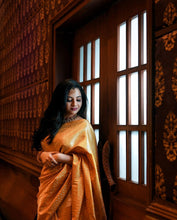 Load image into Gallery viewer, Beleaguer Yellow Soft Banarasi Silk Saree With Breathtaking Blouse Piece ClothsVilla