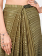 Load image into Gallery viewer, Amazeballs Olive Green Ready to Wear Saree With Metal Belt ClothsVilla