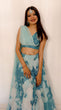 Load image into Gallery viewer, Amazing Sky Blue Color Lehenga Choli With Attach Dupatta Clothsvilla