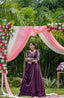 Amazing Wine Color Ruffle Style Lehenga Choli Clothsvilla