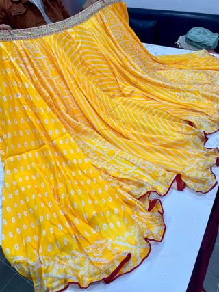 Amazing Yellow Lehenga Choli in Art Silk For Haldi Look Clothsvilla