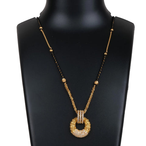 American Dimond Latest Design Mangalsutra Brass Brass Mangalsutra ClothsVilla Main image