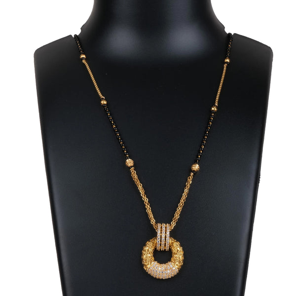American Dimond Latest Design Mangalsutra Brass Brass Mangalsutra ClothsVilla