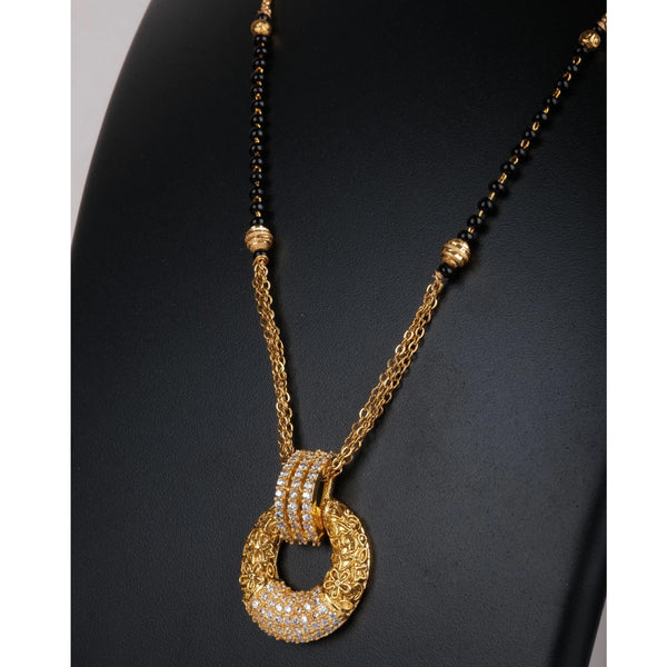 American Dimond Latest Design Mangalsutra Brass Brass Mangalsutra ClothsVilla