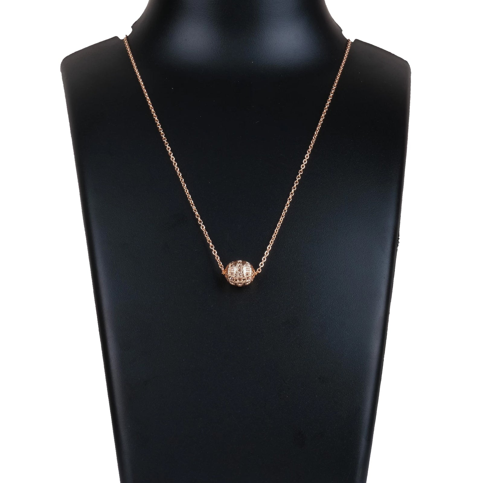 American Dimond Pendent With Chain Brass Pendant-55 Gold-plated Diamond Brass Pendant ClothsVilla