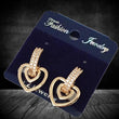 Load image into Gallery viewer, American Heart shape Diamond Bali Earrings ClothsVilla