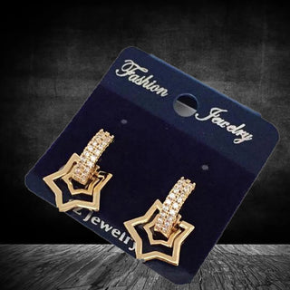 American Heart shape Diamond Bali Earrings ClothsVilla