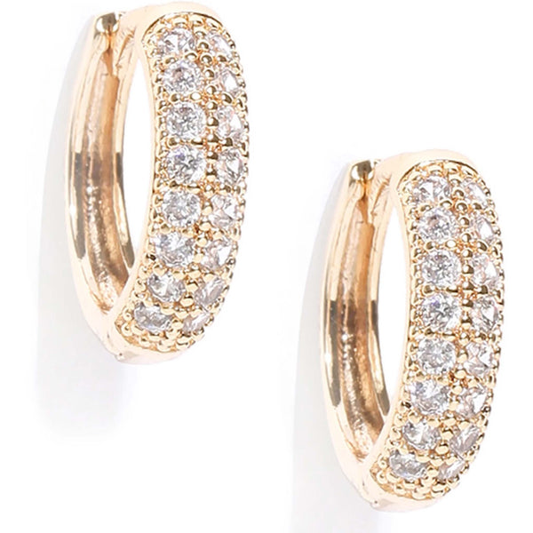 American Diamond Bali Earrings Diamond Brass Hoop Earring ClothsVilla