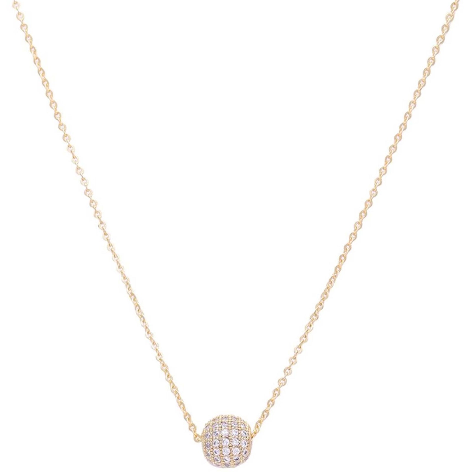 American Diamond Gold plated Brass Pendant ClothsVilla