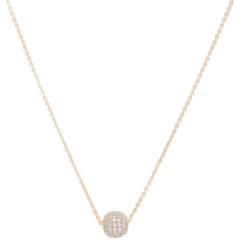 American Diamond Gold plated Brass Pendant ClothsVilla Main image