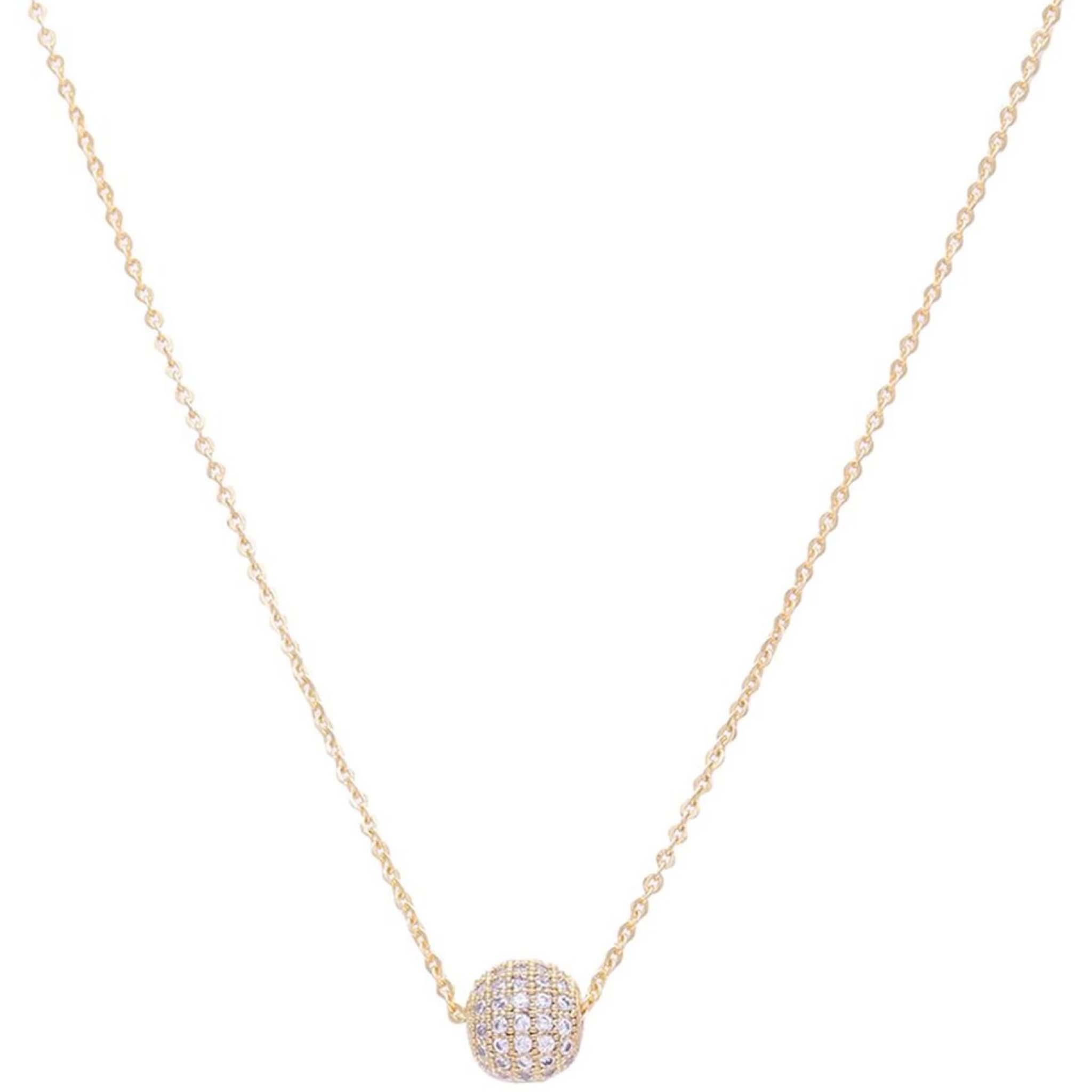 American Diamond Gold plated Brass Pendant ClothsVilla
