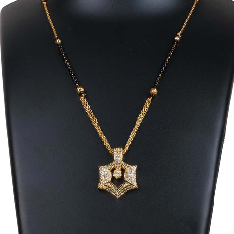 American Dimond Mangal sutra Brass Mangalsutra ClothsVilla Main image