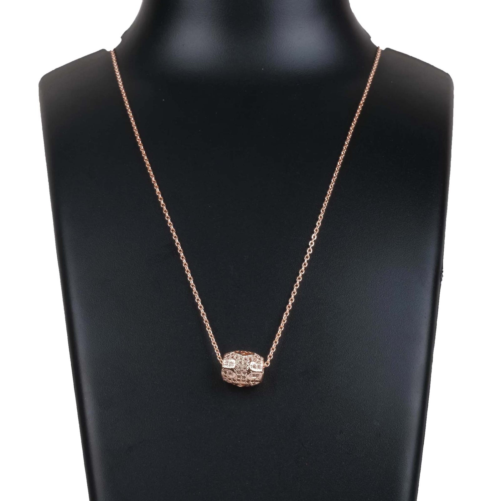 American Dimond Pendent With Chain-69 Gold- Gold-plated Diamond Brass Pendant ClothsVilla
