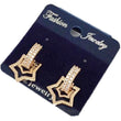 Load image into Gallery viewer, American Star shape Diamond Bali Earrings Diamond Brass Hoop Earring ClothsVilla