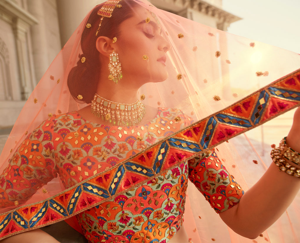 Blue lehenga on your Sangeet | Real bride | Wedding lehenga designs, Party  wear indian dresses, Dress indian style