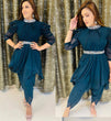 Load image into Gallery viewer, Attractive Teal Blue Georgette Real Mirror Work Dhoti Suit Clothsvilla
