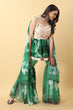 Load image into Gallery viewer, Awesome Green Color Tie Dye Thread Sequence Work Sharara Suit Clothsvilla