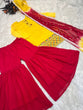 Load image into Gallery viewer, Awesome Yellow And Pink Color Sequence Embroidery Work Sharara Suit Clothsvilla