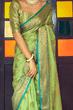 Load image into Gallery viewer, Devastating Pista Soft Banarasi Silk Saree With Majesty Blouse Piece Bvipul