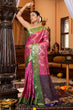 Load image into Gallery viewer, Elegant Dark Pink Organza Silk Saree With Precious Blouse Piece Bvipul