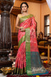 Load image into Gallery viewer, Charming Pink Organza Silk Saree With Intricate Blouse Piece Bvipul