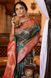 Load image into Gallery viewer, Prominent Rama Organza Silk Saree With Glorious Blouse Piece Bvipul