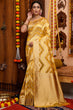 Load image into Gallery viewer, Traditional Mustard Organza Silk Saree With Fairytale Blouse Piece Bvipul