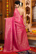 Load image into Gallery viewer, Bewitching Pink Soft Silk Saree With Divine Blouse Piece Bvipul