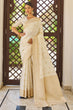 Load image into Gallery viewer, Lagniappe Beige Kanjivaram Silk Saree With Dissemble Blouse Piece Bvipul