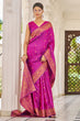 Load image into Gallery viewer, Cynosure Purple Kanjivaram Silk Saree With Inspiring Blouse Piece Bvipul
