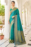 Bewitching Rama Kanjivaram Silk Saree With Majesty Blouse Piece Bvipul