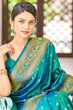 Load image into Gallery viewer, Bewitching Rama Kanjivaram Silk Saree With Majesty Blouse Piece Bvipul