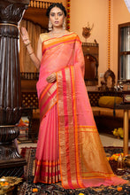 Load image into Gallery viewer, Effervescent Pink Soft Silk Saree With Proficient Blouse Piece Bvipul